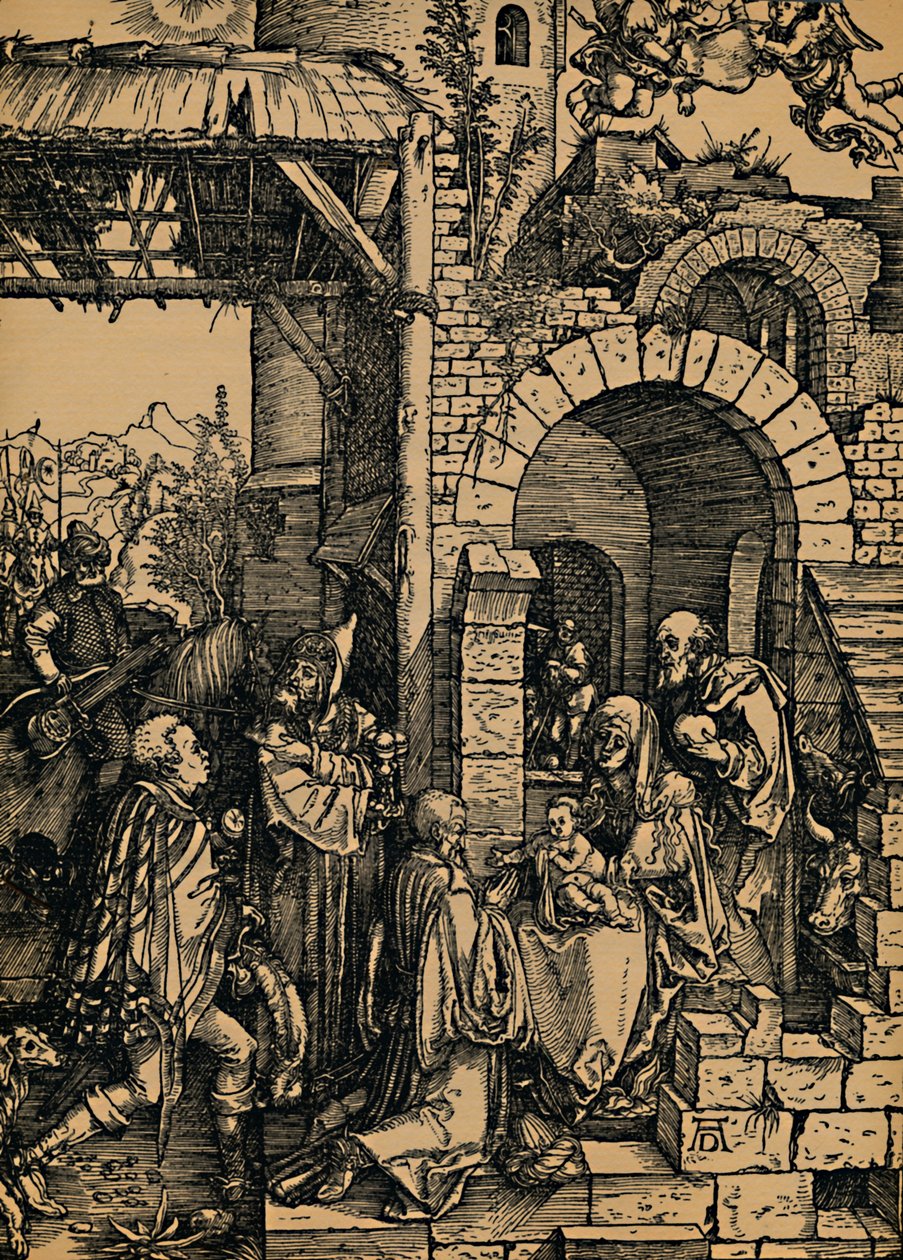 Adoration of the Kings, Adoration of the Kings, 1503-1504. av Albrecht Dürer