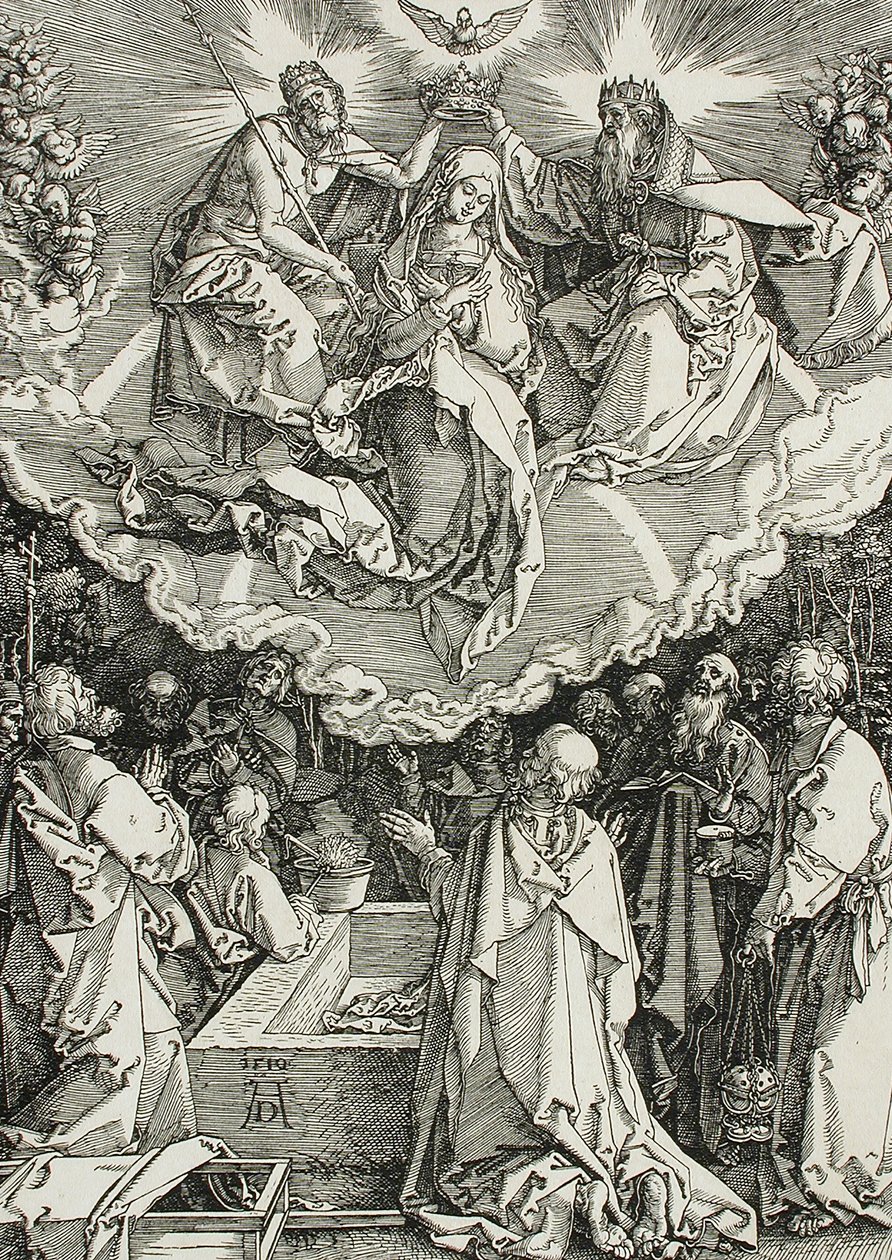 Jungfru Marias himmelsfärd och kröning av Albrecht Dürer