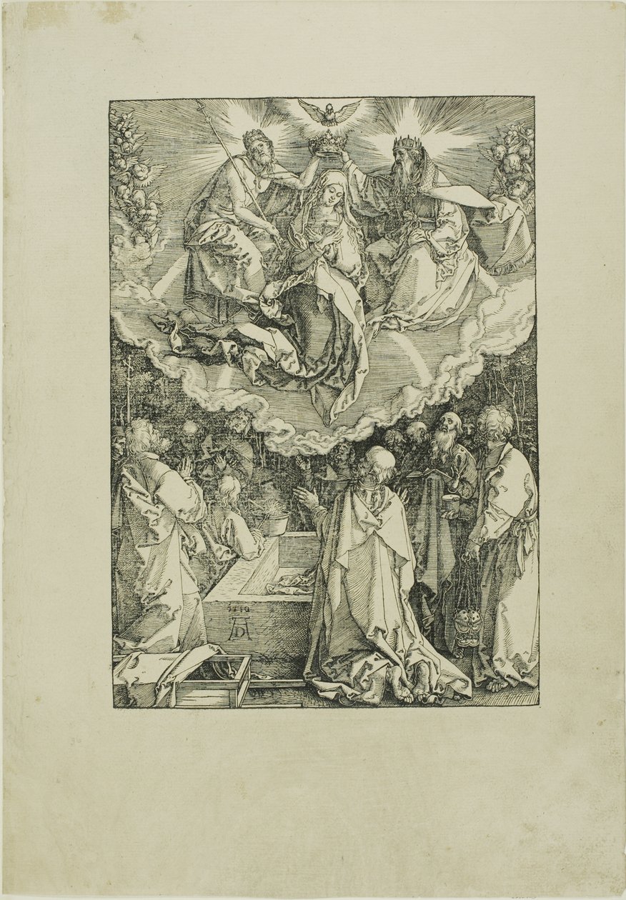 Jungfruns antagande och kröning, från Jungfruns liv av Albrecht Dürer