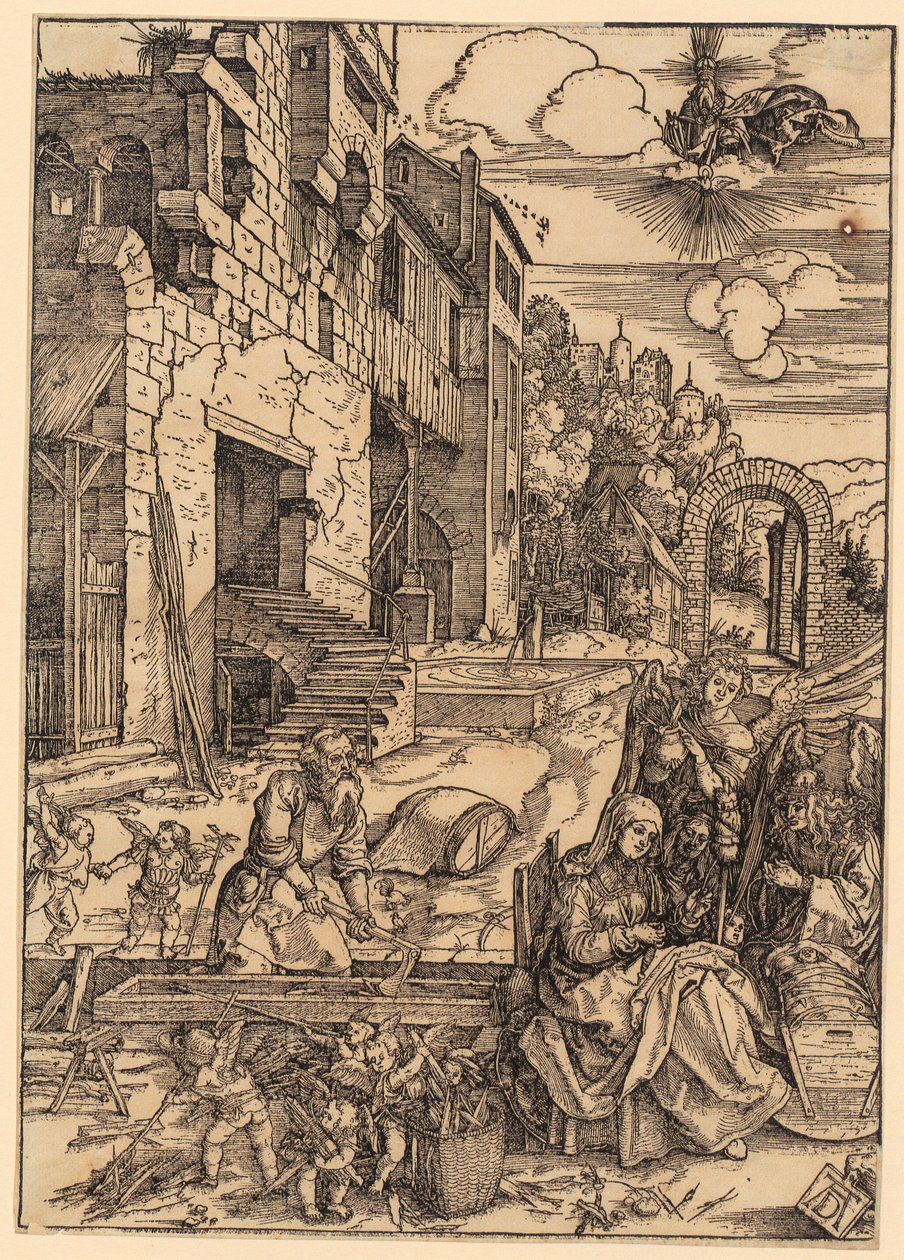 Vistelse i Egypten, blad 15 i serien ”Marias liv” av Albrecht Dürer
