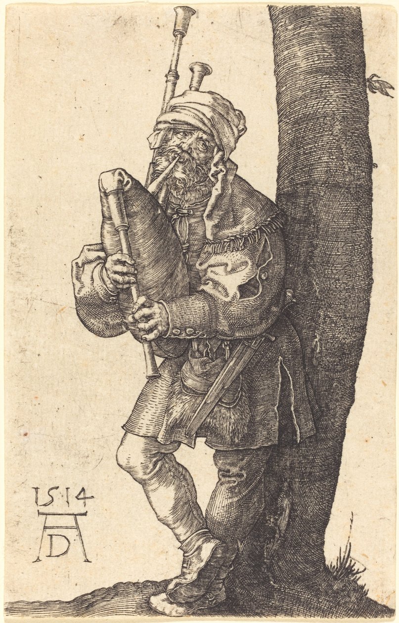 Säckpipare av Albrecht Dürer