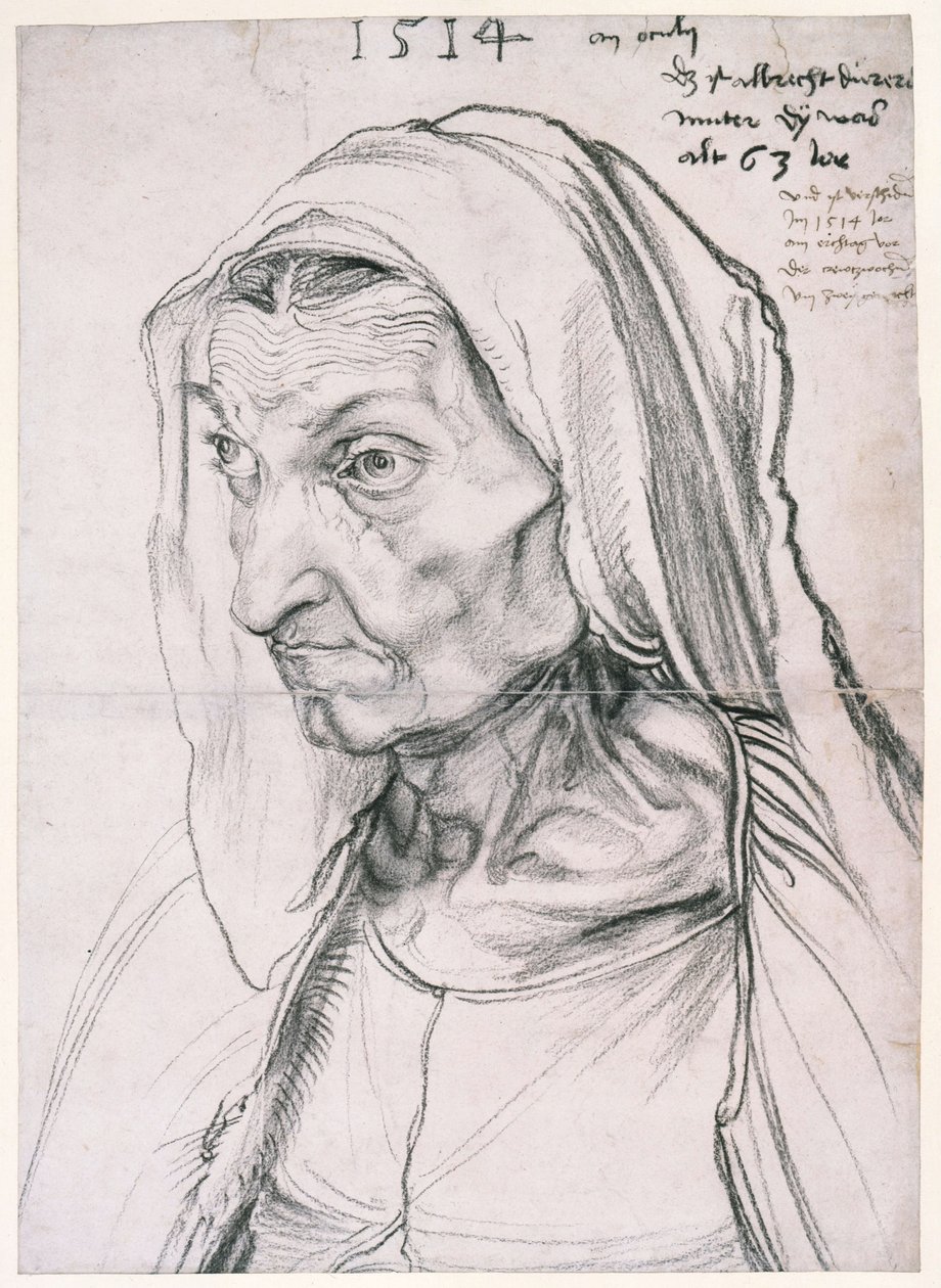 Barbara Dürer, född Holper / Barbara Dürer, konstnärens mor av Albrecht Dürer