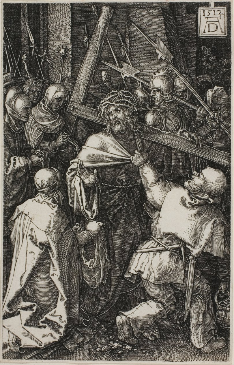 Bearing of the Cross, från The Engraved Passion av Albrecht Dürer