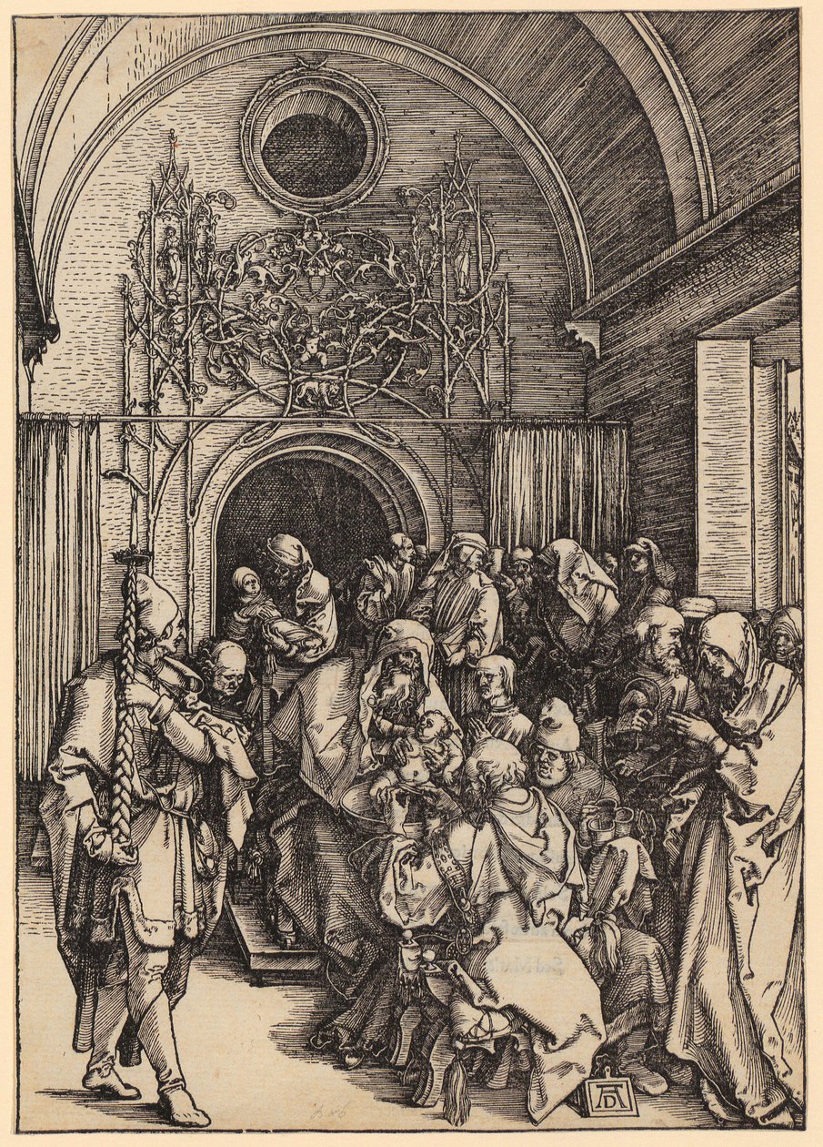 Kristi omskärelse, blad 11 i serien ”Marias liv” av Albrecht Dürer