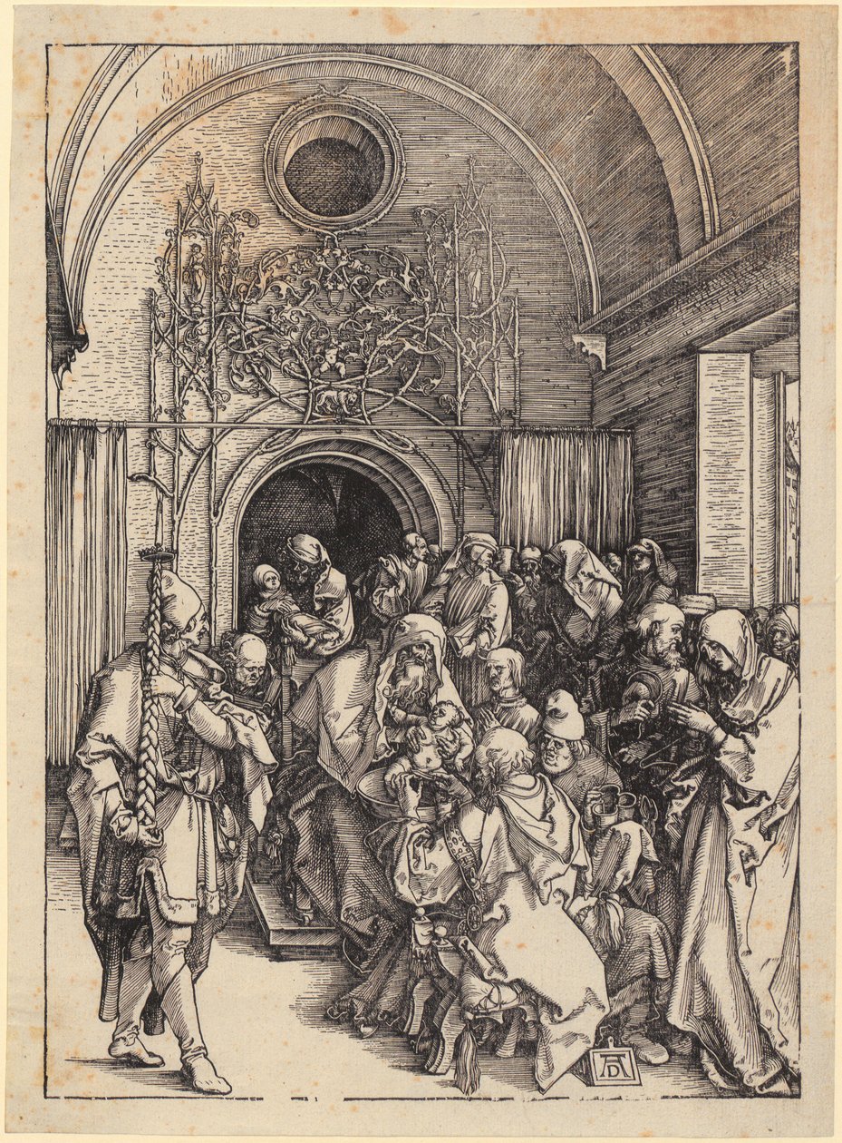 Kristi omskärelse, blad 11 i serien ”Marias liv” av Albrecht Dürer