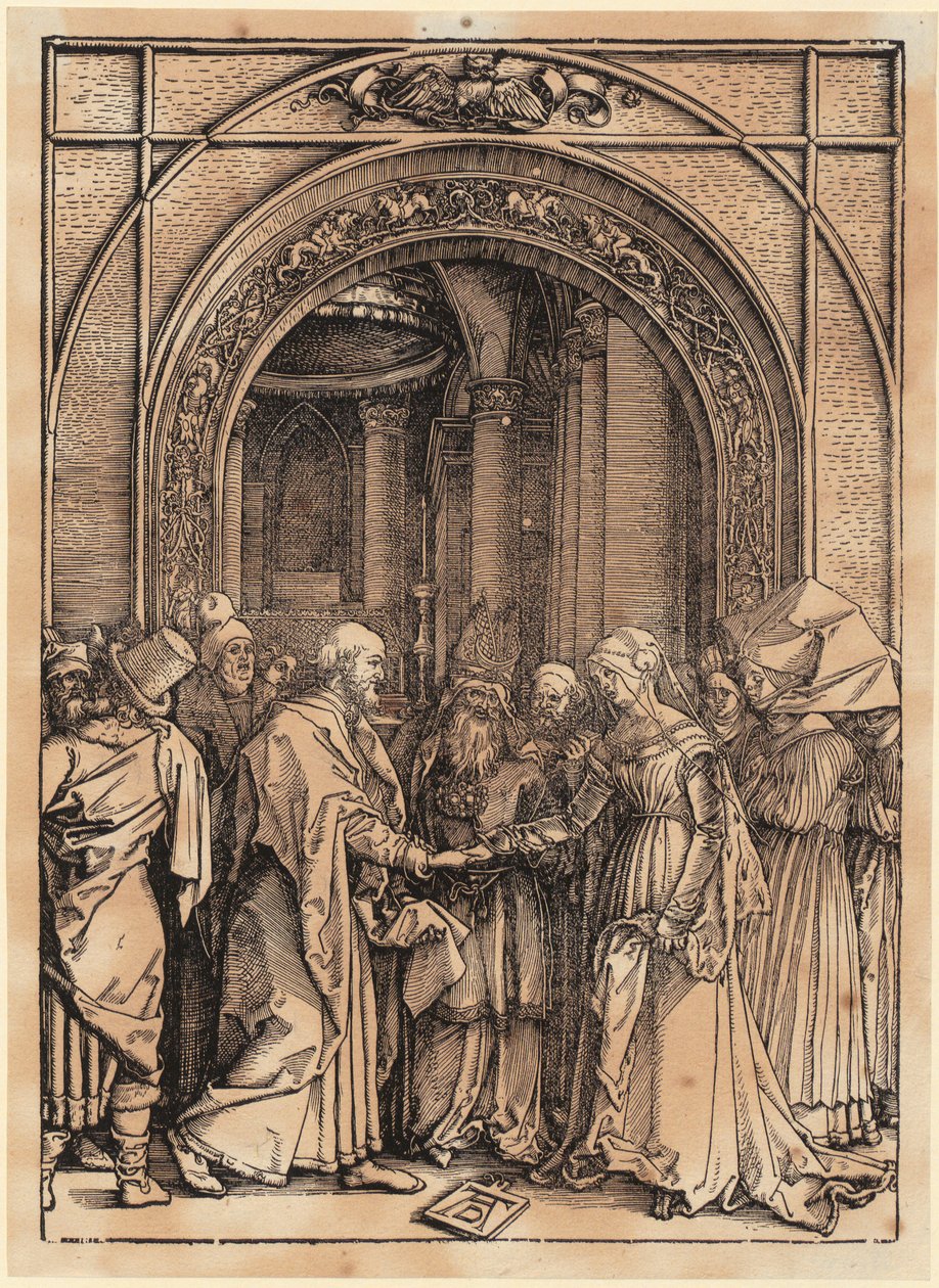Kristi omskärelse, blad 11 i serien "Jungfru Marias liv" av Albrecht Dürer