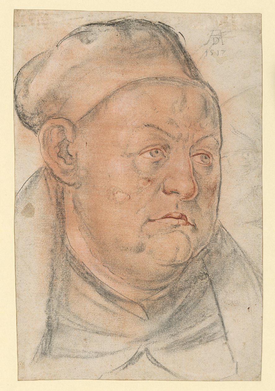 Porträtt av en präst (Johannes Trithemius?) av Albrecht Dürer