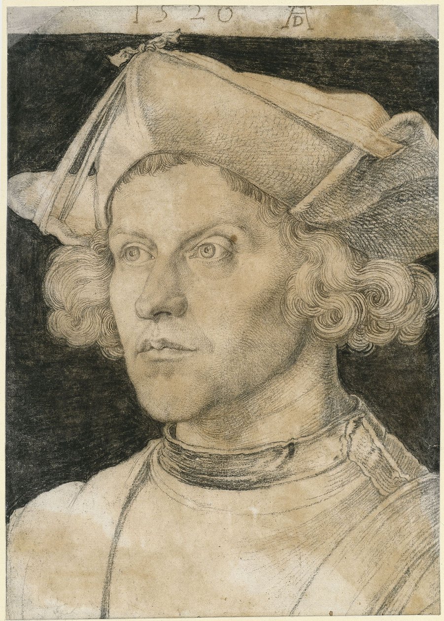 Bystbild av en ung man av Albrecht Dürer