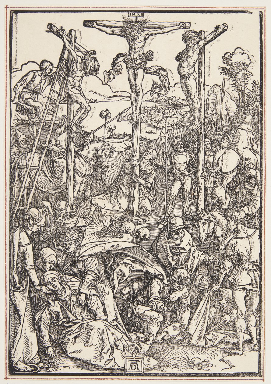 Golgata (anspråkslös träsnitt) av Albrecht Dürer