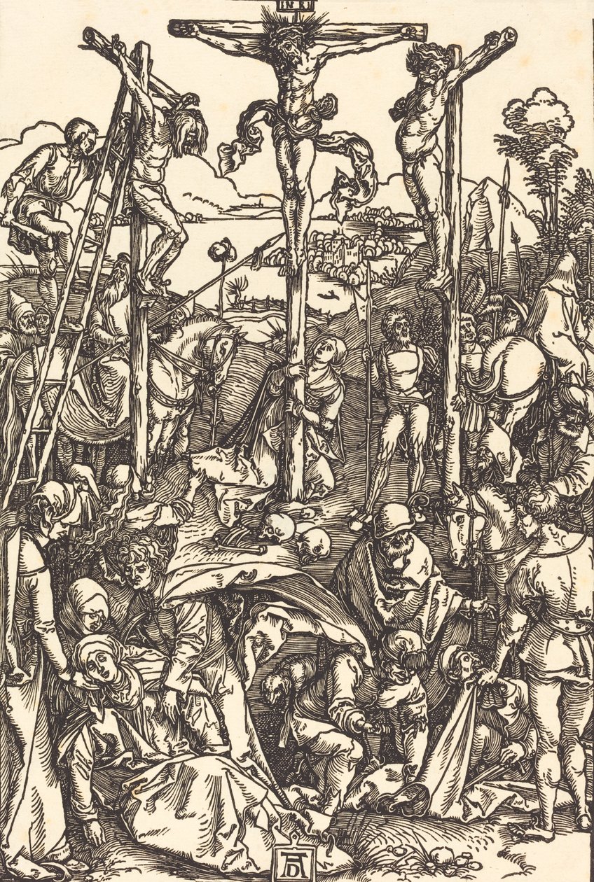 Golgata med de tre korsen, ca. 15041505. av Albrecht Dürer