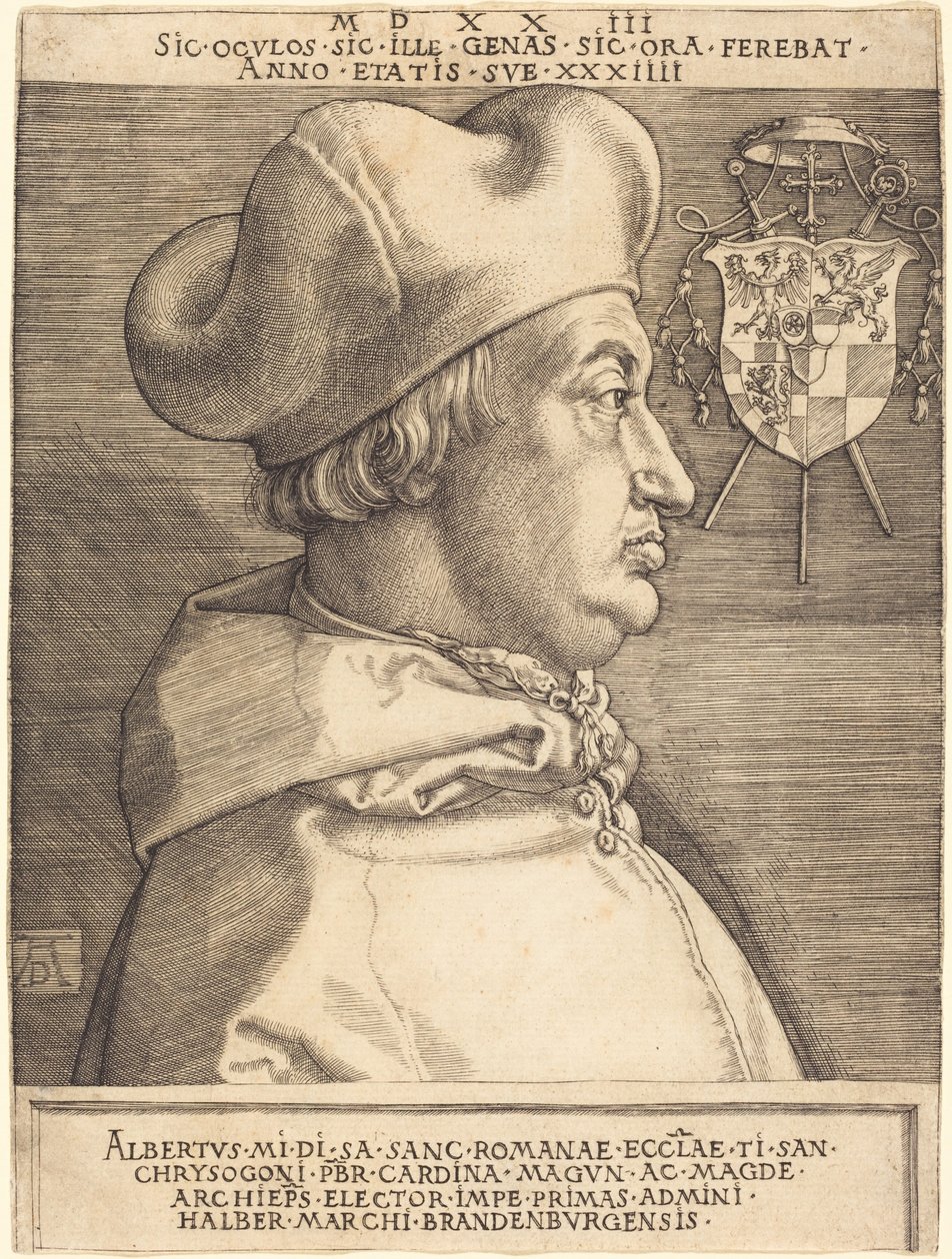 Kardinal Albrecht av Brandenburg (”Den store kardinalen”) av Albrecht Dürer