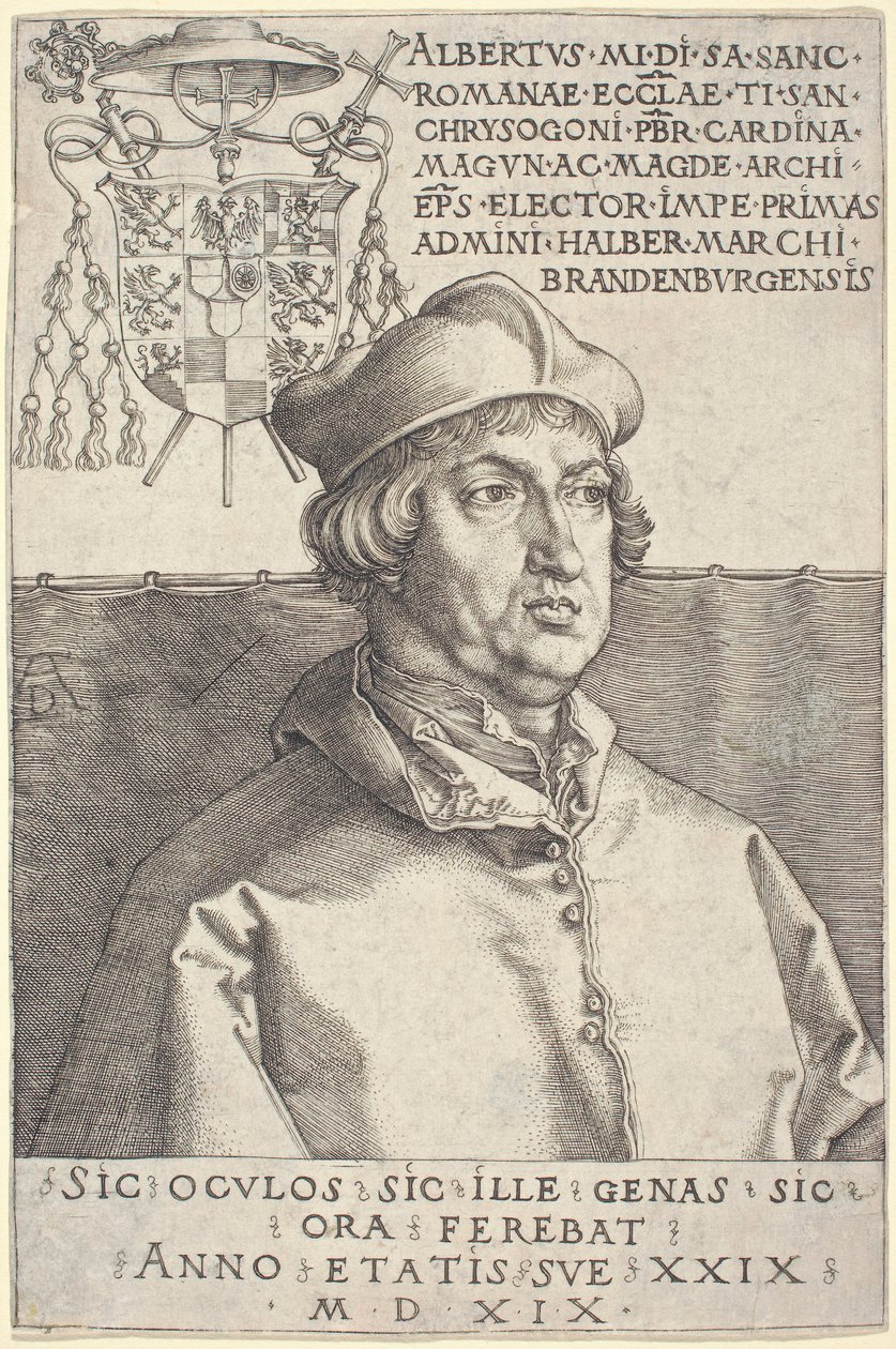 Kardinal Albrecht av Brandenburg (”Den lille kardinalen”) av Albrecht Dürer