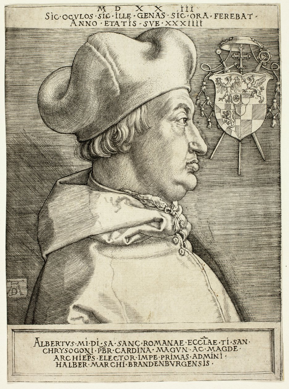 Kardinal Albrecht av Brandenburg (Den store kardinalen) av Albrecht Dürer
