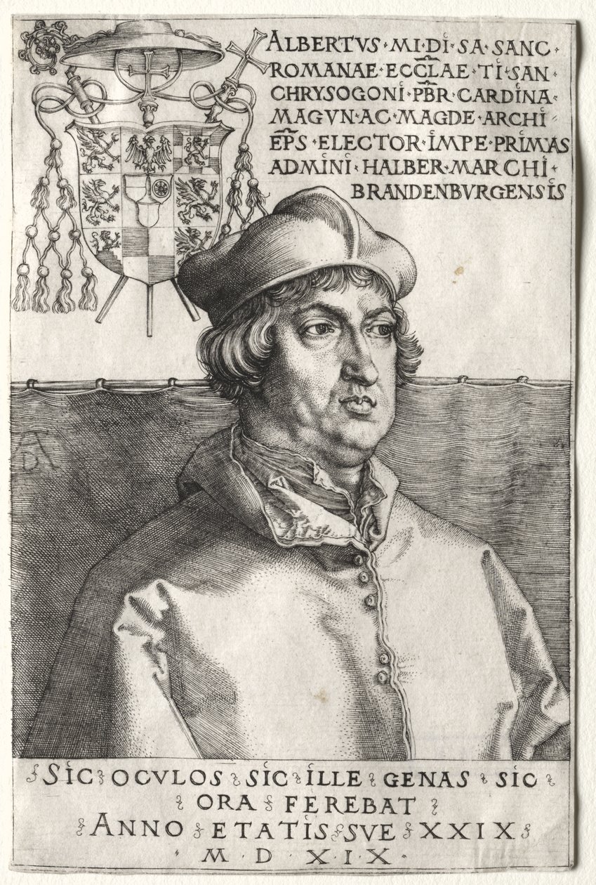 Kardinal Albrecht av Brandenburg – Den lilla tallriken av Albrecht Dürer