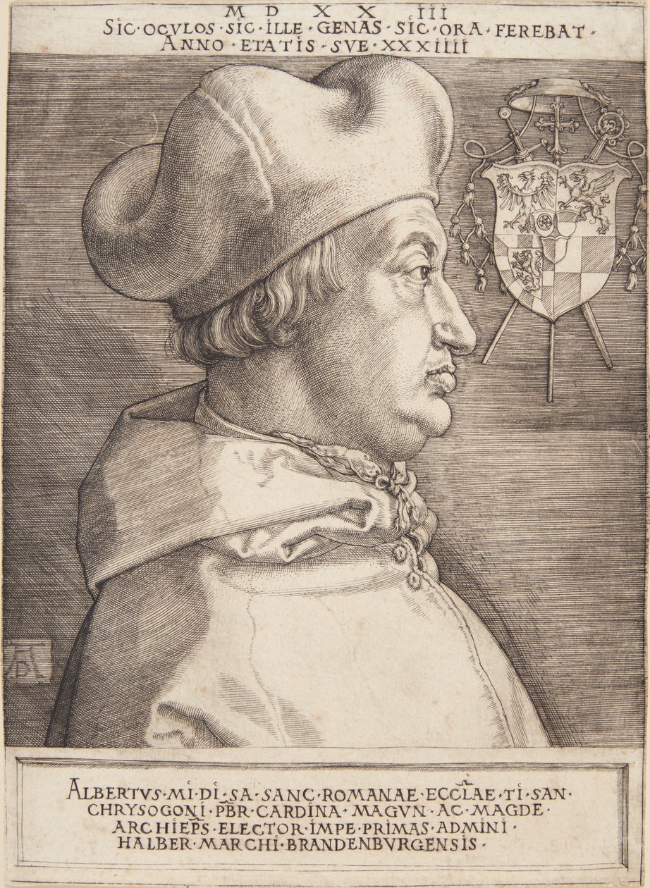kardinal Albrecht av Brandenburg; eller den store kardinalen av Albrecht Dürer