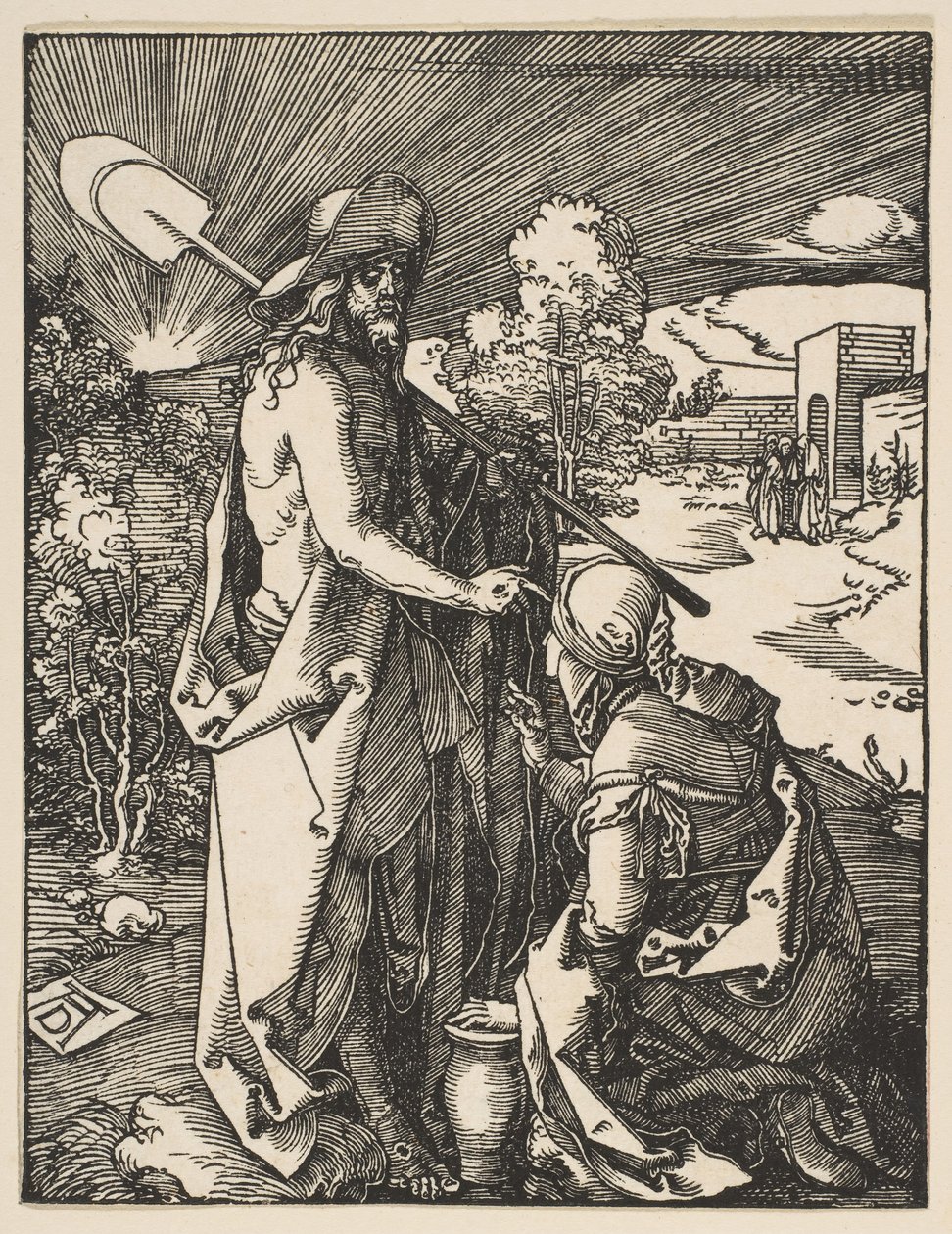 Kristus visar sig för Maria Magdalena, från Den lilla passionen, ca. 1510. av Albrecht Dürer
