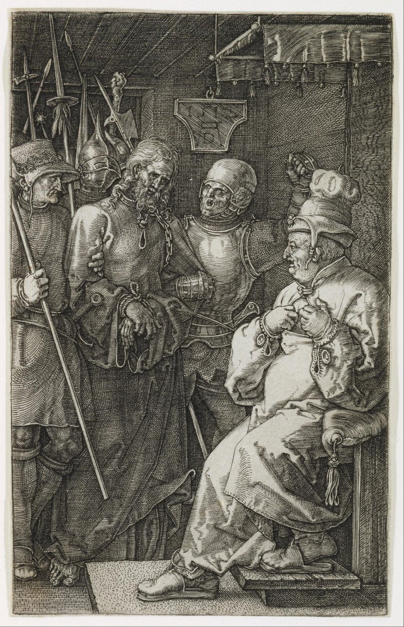 Kristus inför Kajafas av Albrecht Dürer