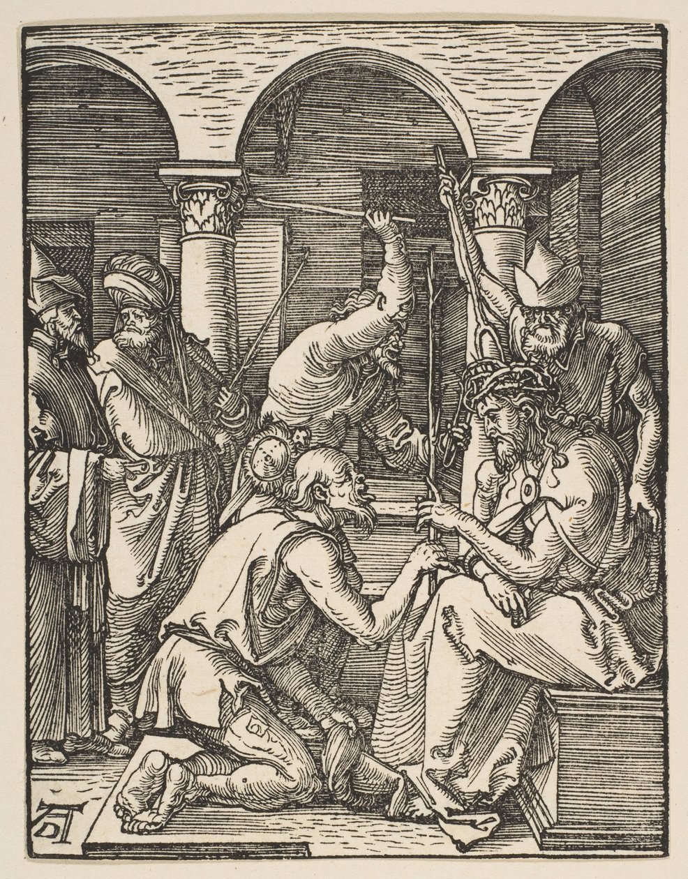 Kristus krönt med törnen, ur ”Lilla passionen” av Albrecht Dürer