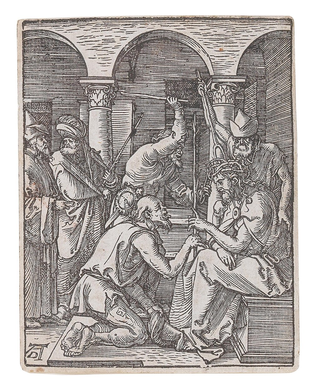 1509年から1511年頃のシリーズ「The Small Passion」より、いばらの冠をかぶったキリスト。 スウェーデンの av Albrecht Dürer