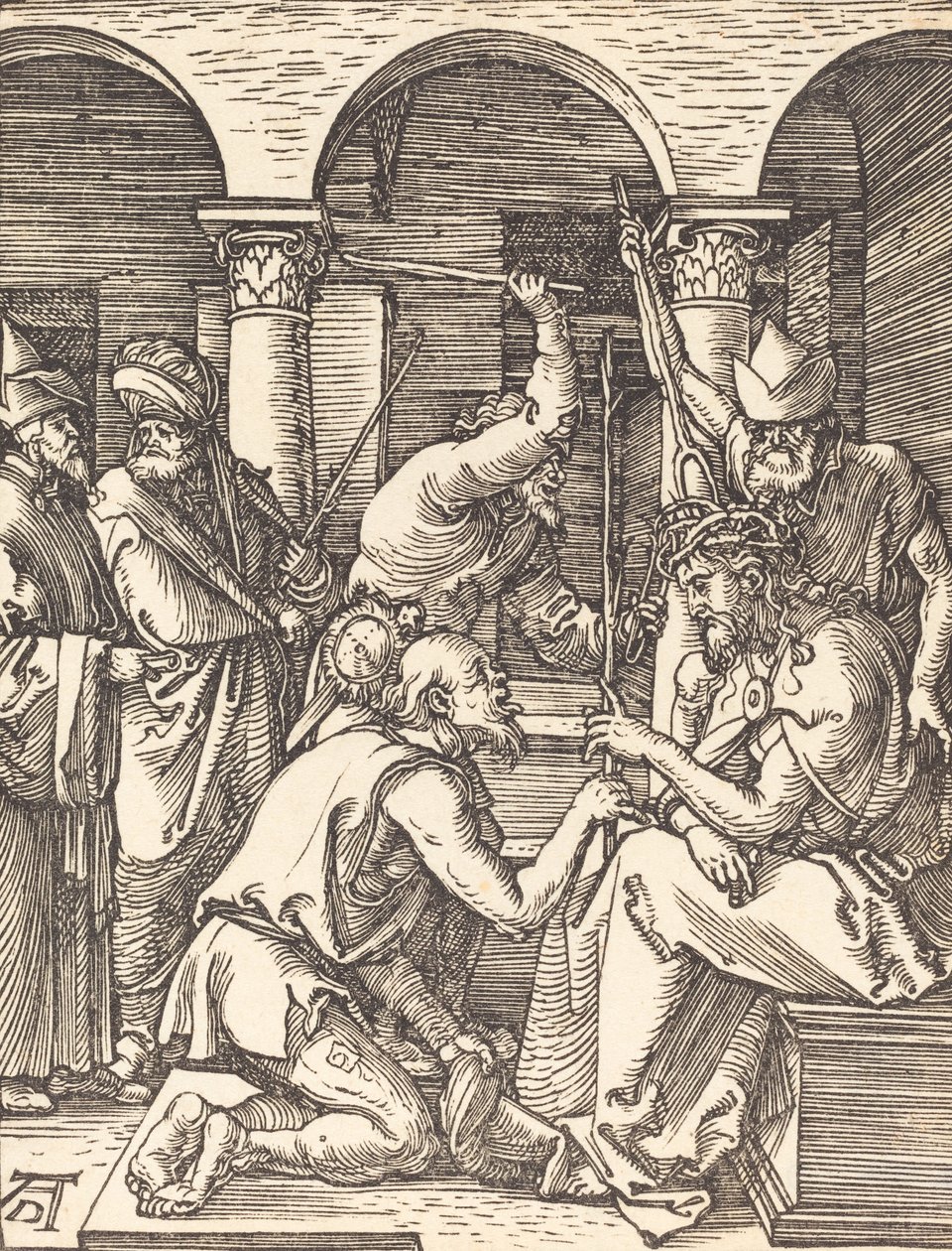 Kristus krönt med törnar, troligen ca. 15091510. av Albrecht Dürer