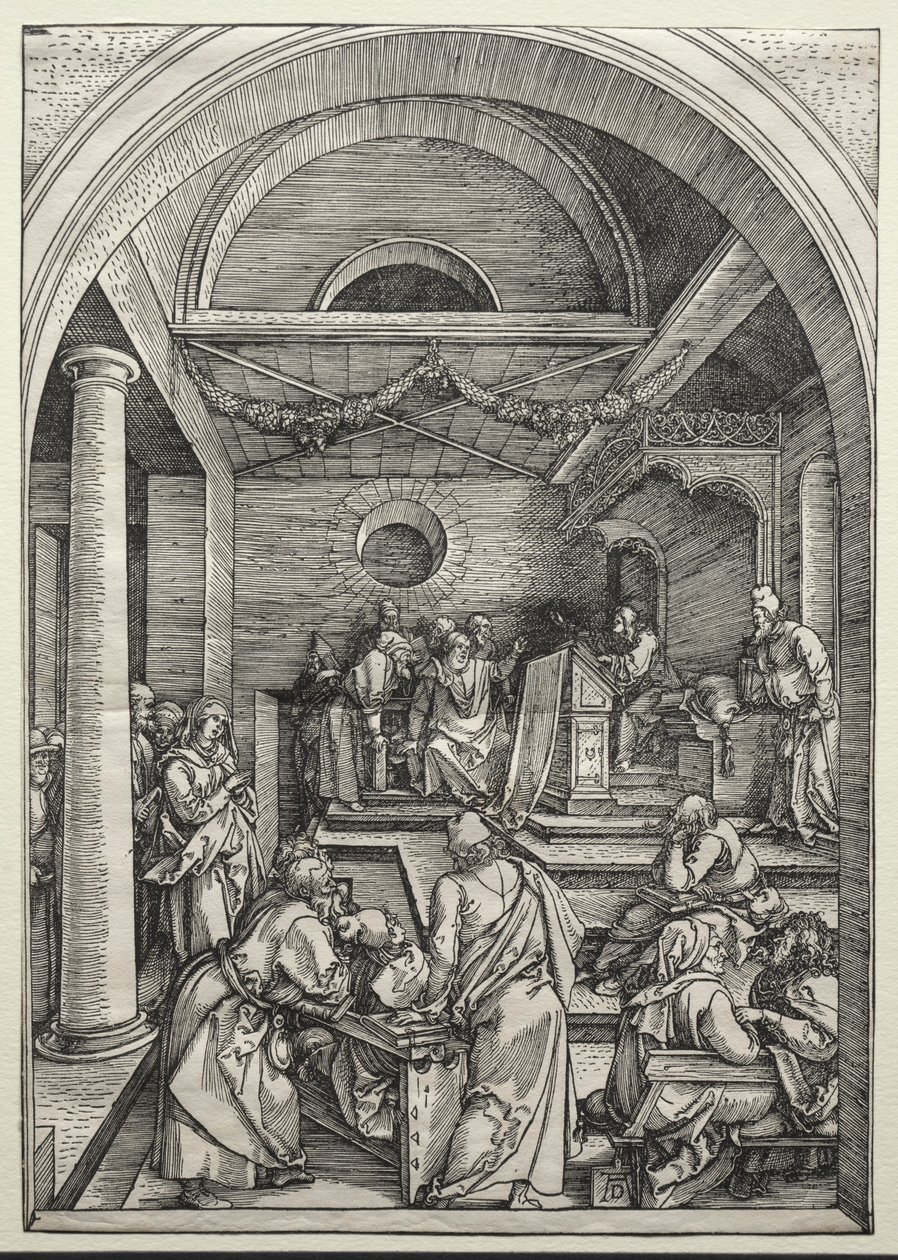 Kristus disputerar med läkare, c. 1503-1504. av Albrecht Dürer