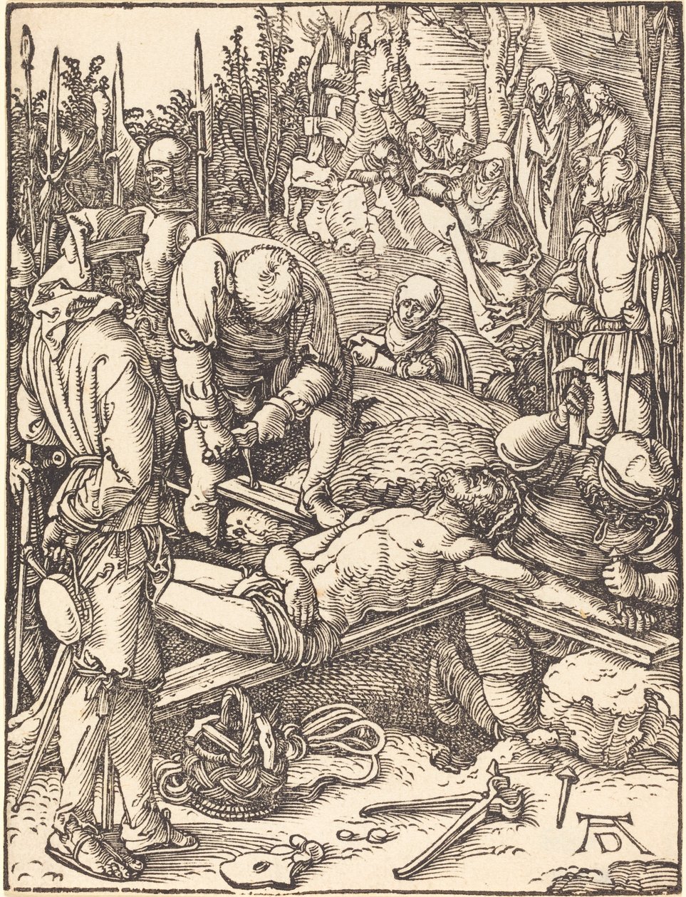Kristus spikad på korset av Albrecht Dürer