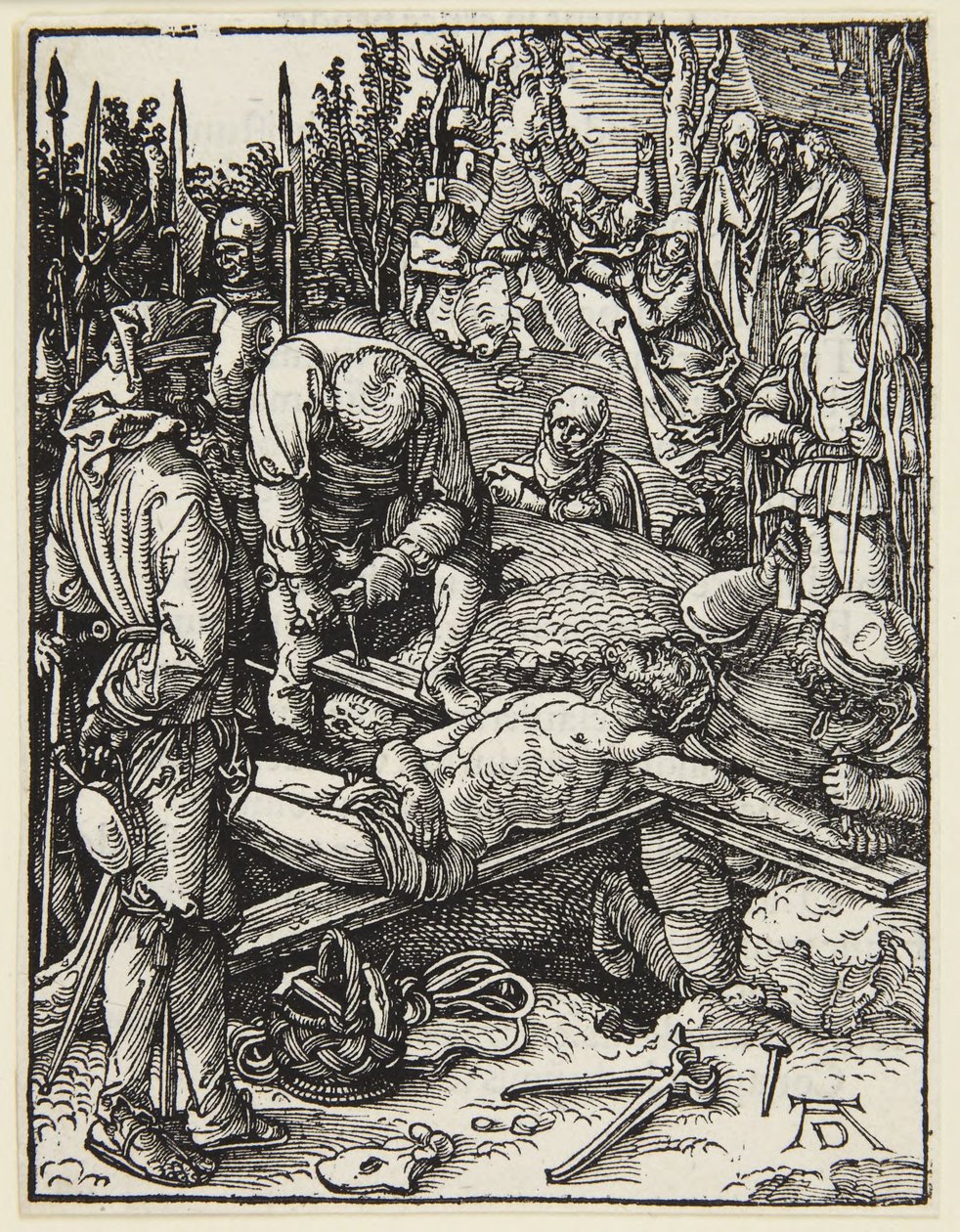 Kristus spikad på korset av Albrecht Dürer