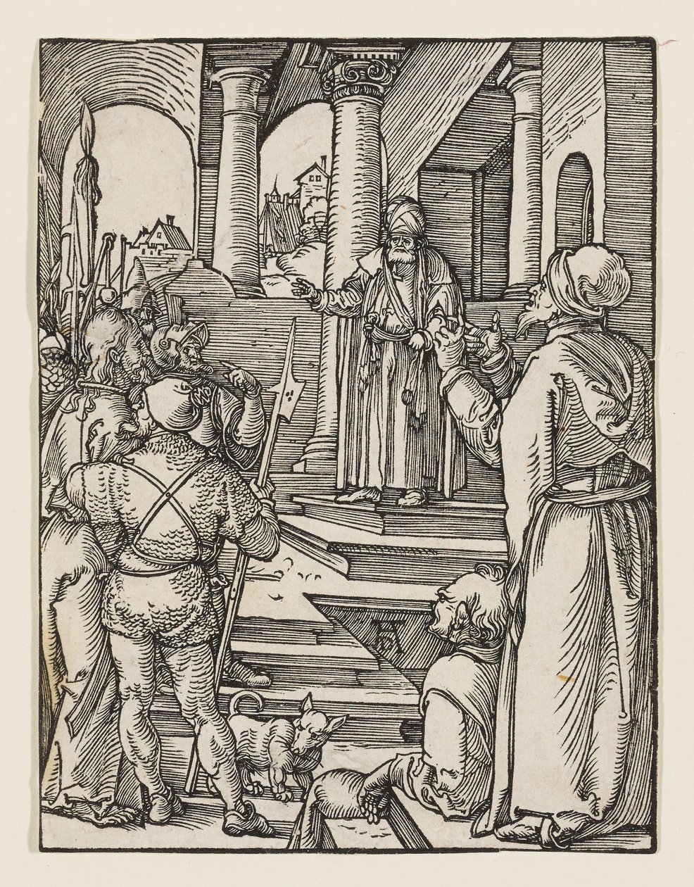 Kristus förs inför Pilatus av Albrecht Dürer