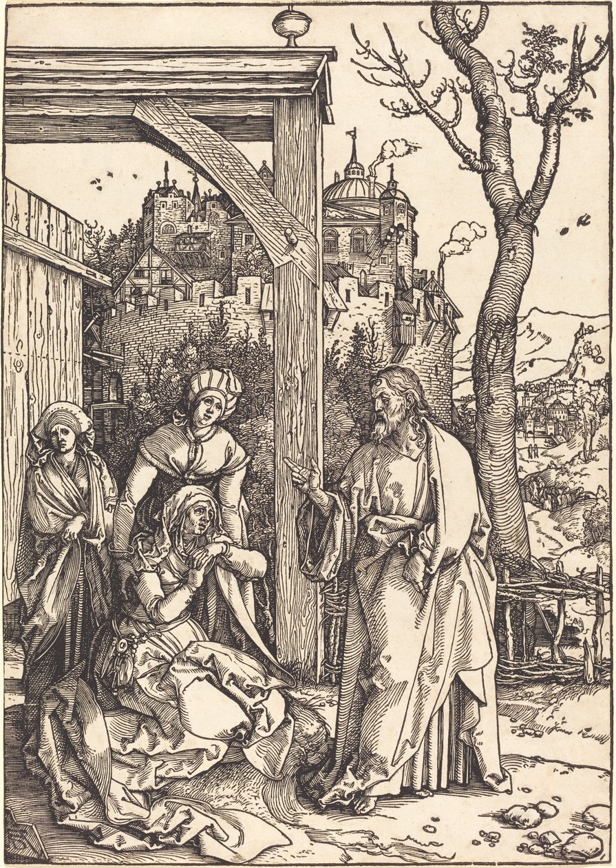 Kristus tar ledigt från sin mor av Albrecht Dürer