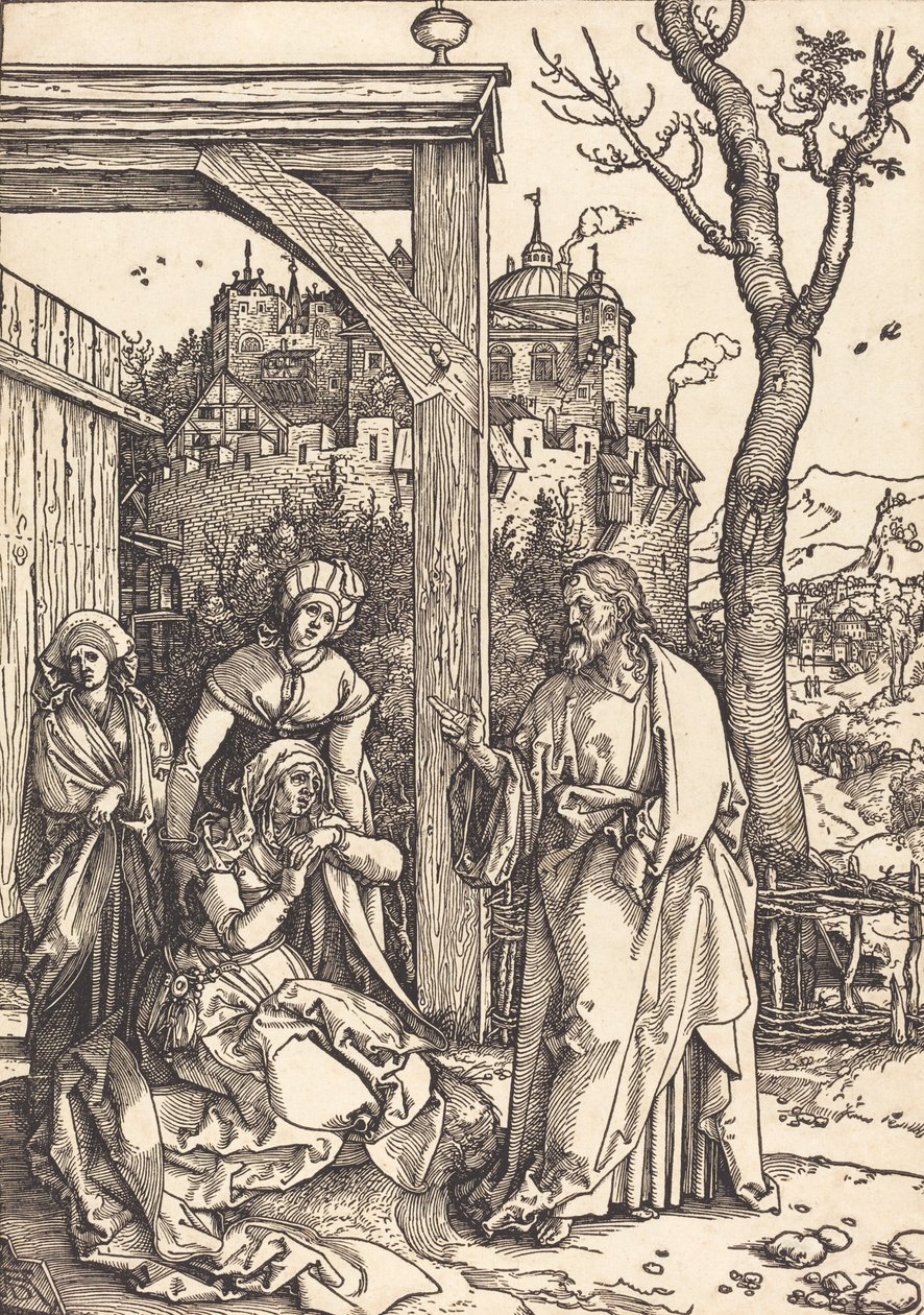 Kristus tar ledigt från sin mor, ca. 15041505. av Albrecht Dürer