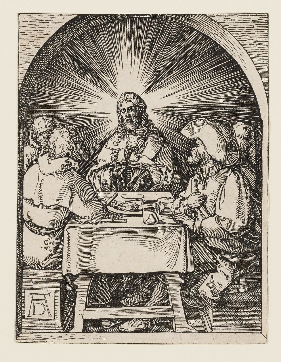 Kristus i Emmaus av Albrecht Dürer