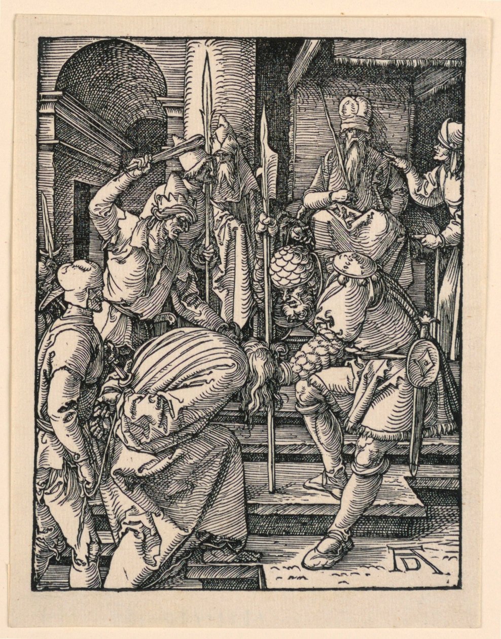 Kristus före Annas, från The Little Passion Series av Albrecht Dürer