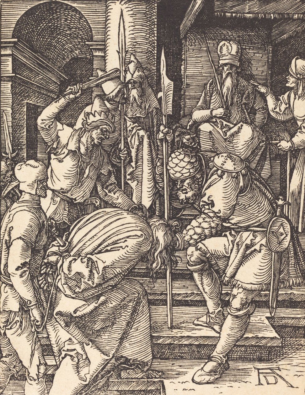 Kristus före Annas, troligen ca. 15091510. av Albrecht Dürer