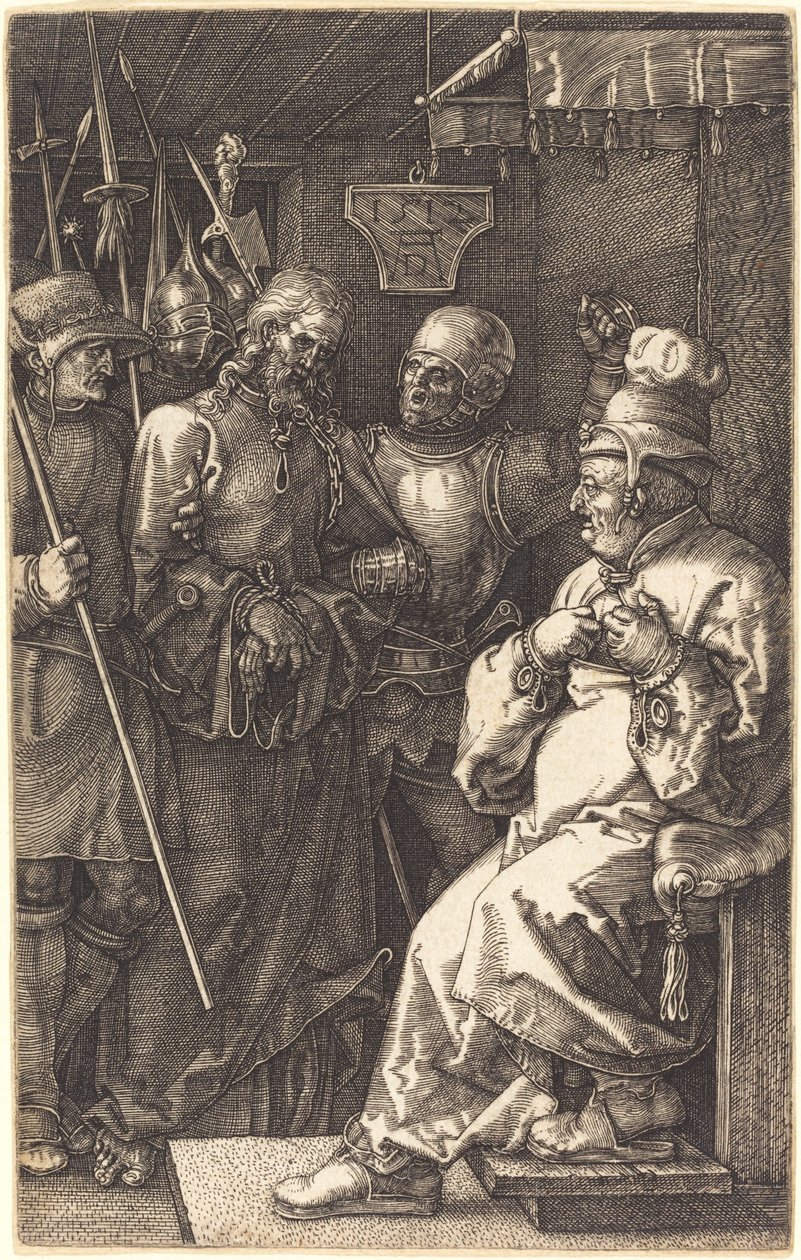 Kristus före Kaifas av Albrecht Dürer