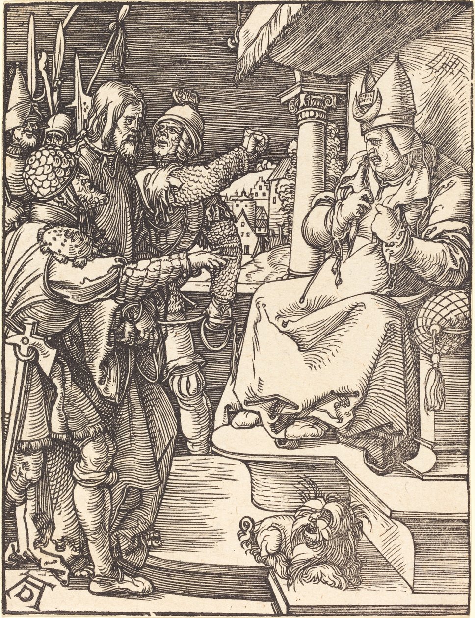 Kristus före Kaifas av Albrecht Dürer