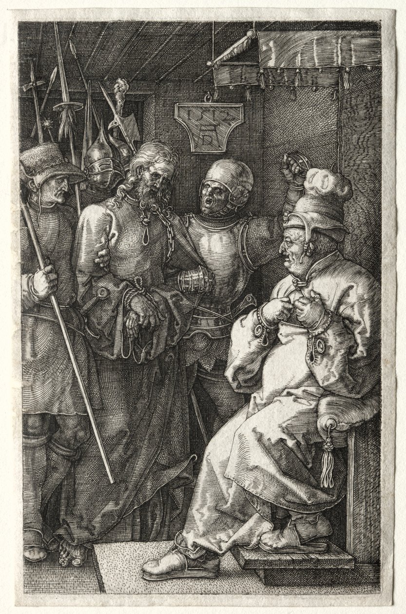 Kristus före Kaifas av Albrecht Dürer