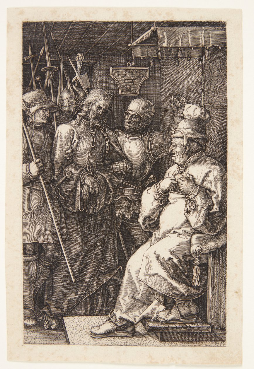 Kristus före Kaifas av Albrecht Dürer