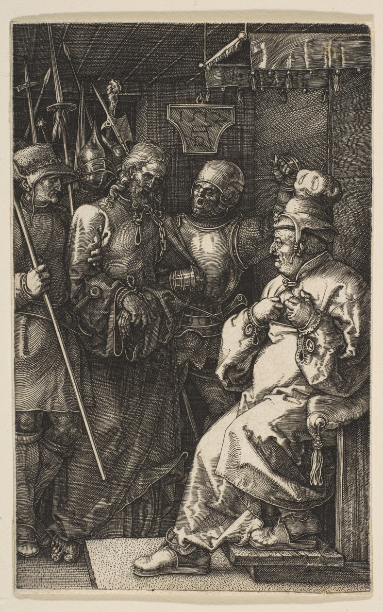 Kristus inför Kajafas av Albrecht Dürer
