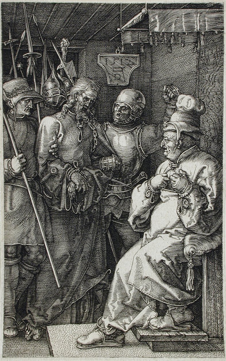 Kristus inför Kajafas av Albrecht Dürer