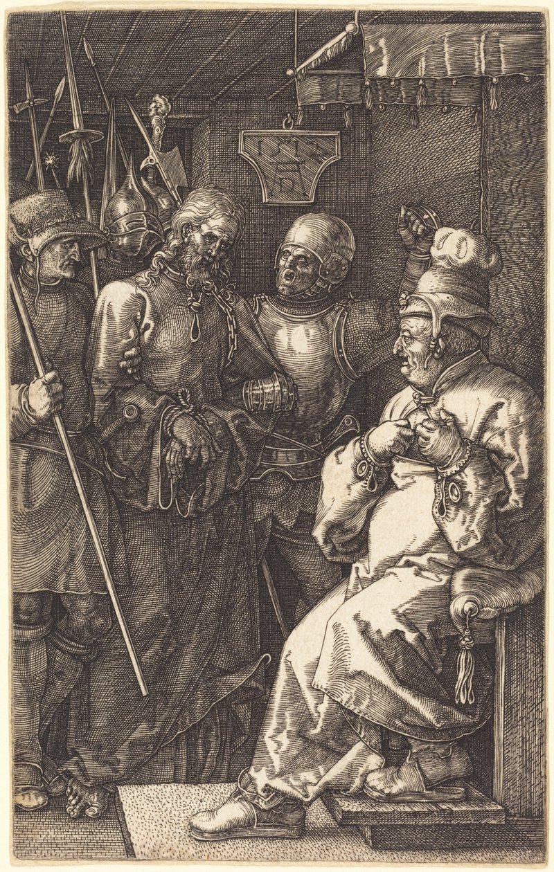 Kristus inför Kajafas av Albrecht Dürer