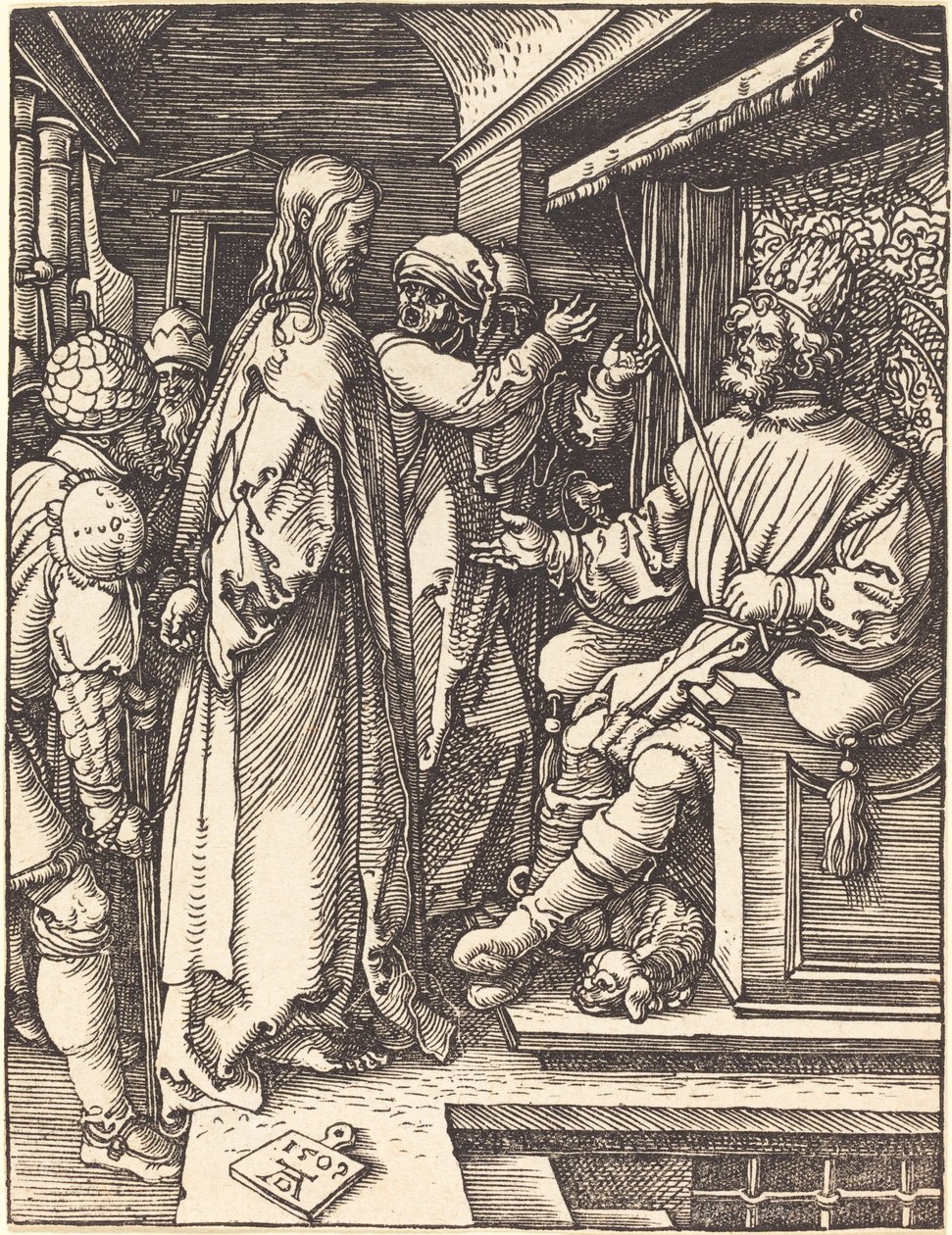 Kristus före Herodes av Albrecht Dürer