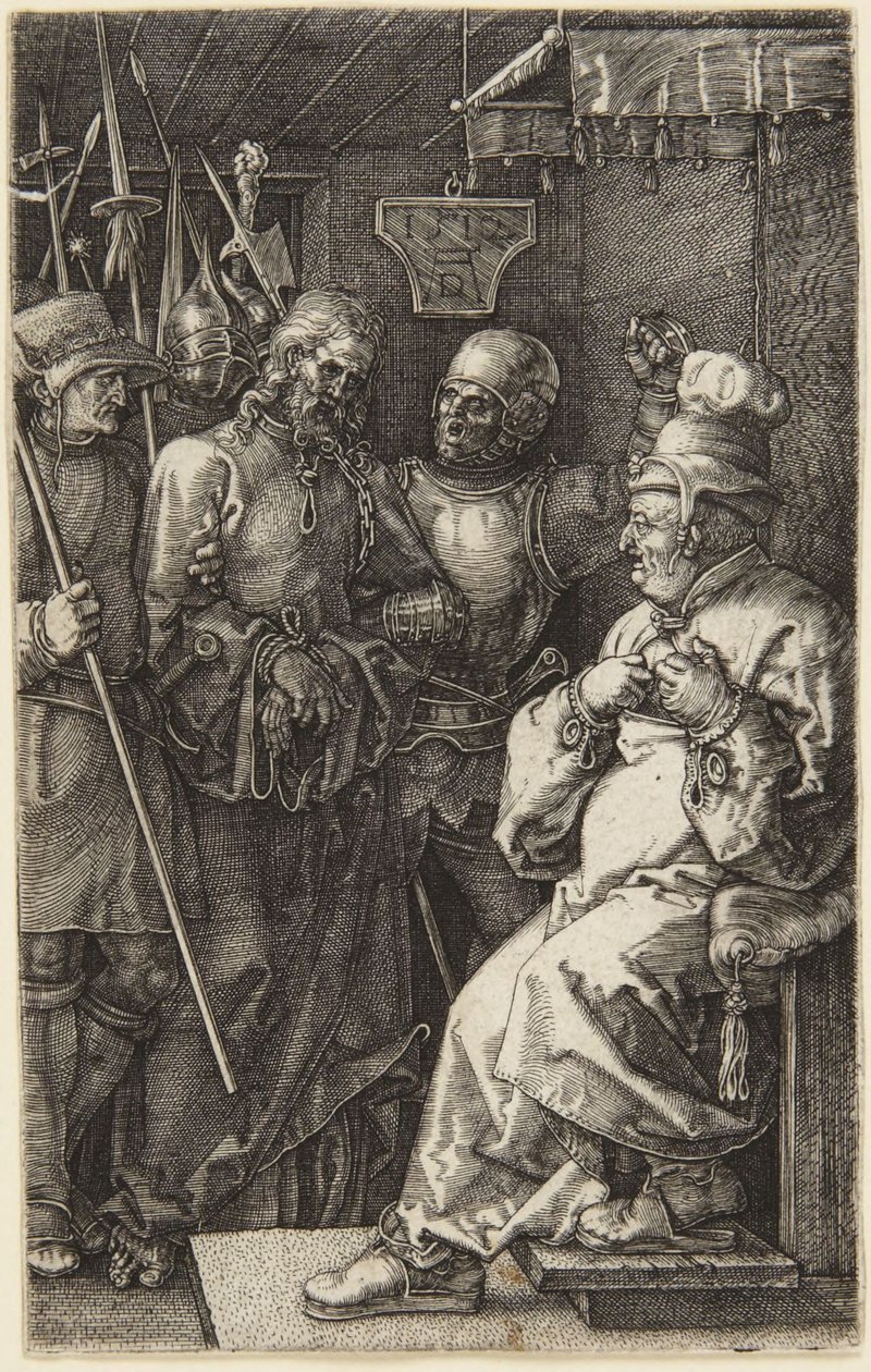 Kristus inför Pilatus (ur Den graverade passionen) av Albrecht Dürer