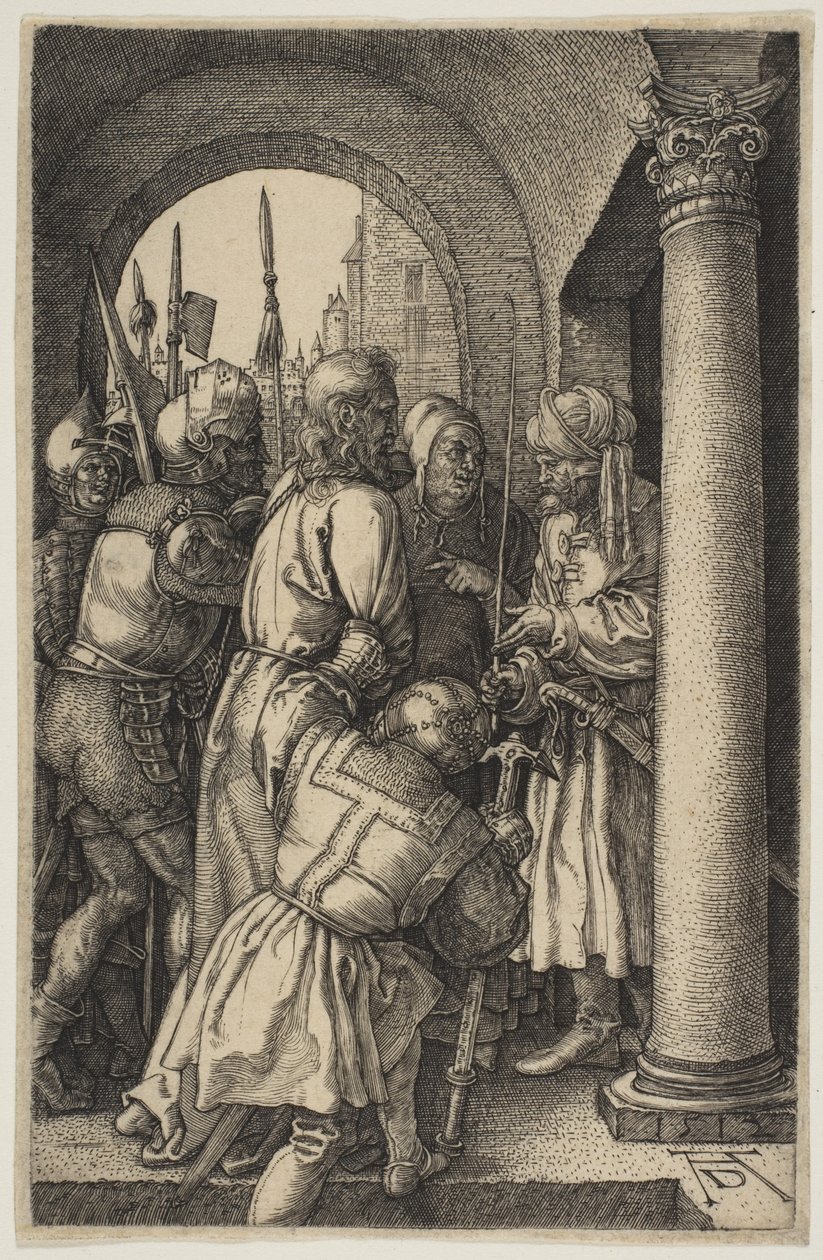 Kristus inför Pilatus, ur ”The Passion” av Albrecht Dürer