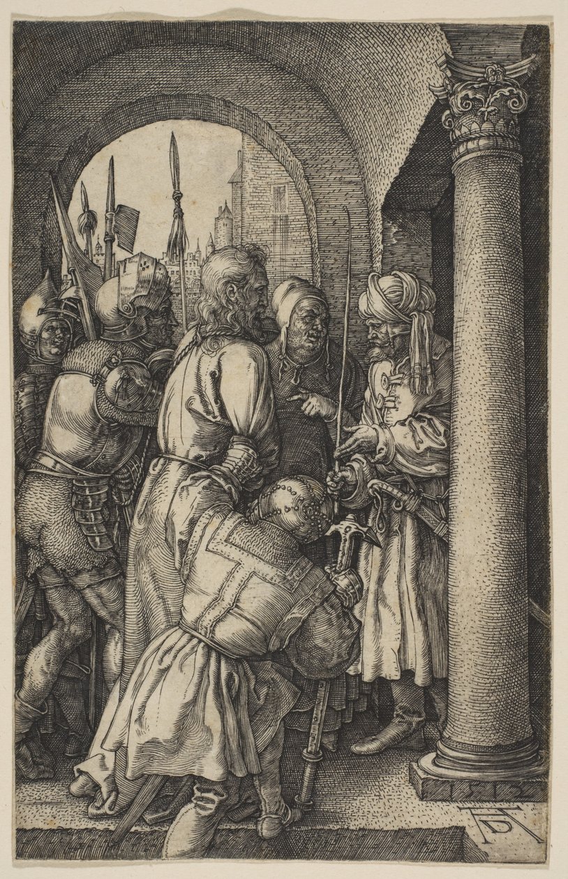 Kristus inför Pilatus, ur "Passionen" av Albrecht Dürer