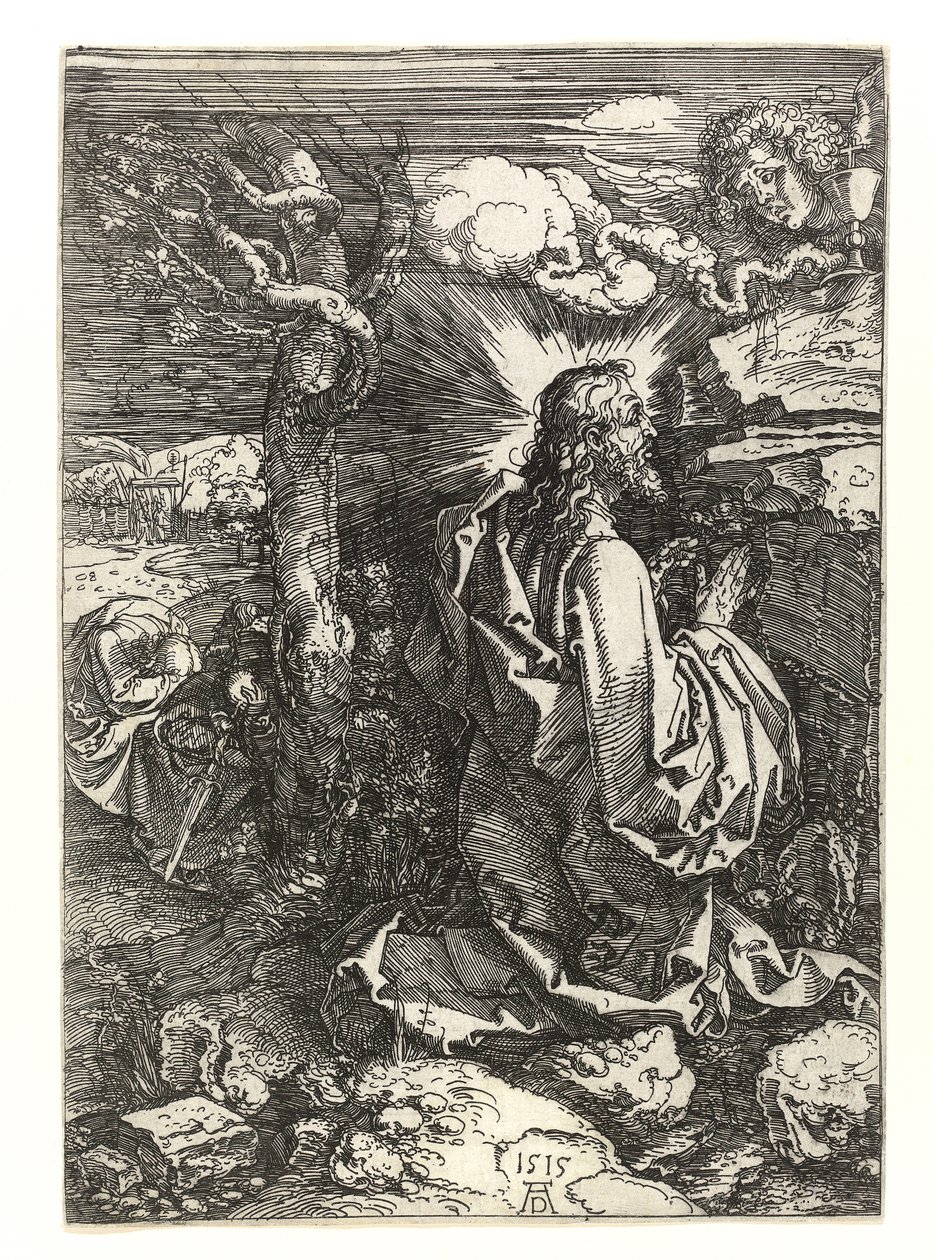 Kristus i olivträdens trädgård, 1515 av Albrecht Dürer