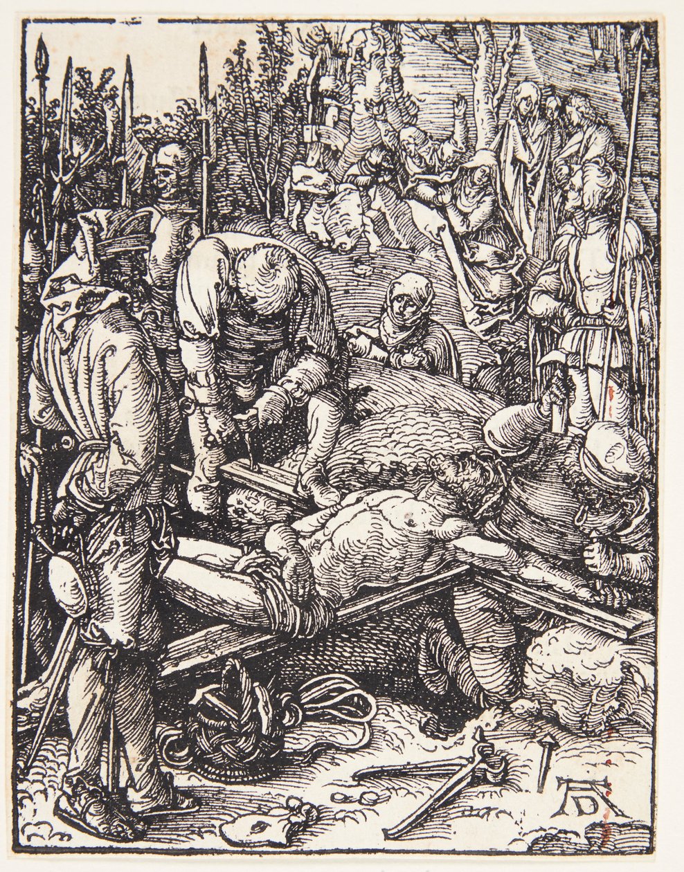 Kristus spikad på korset av Albrecht Dürer