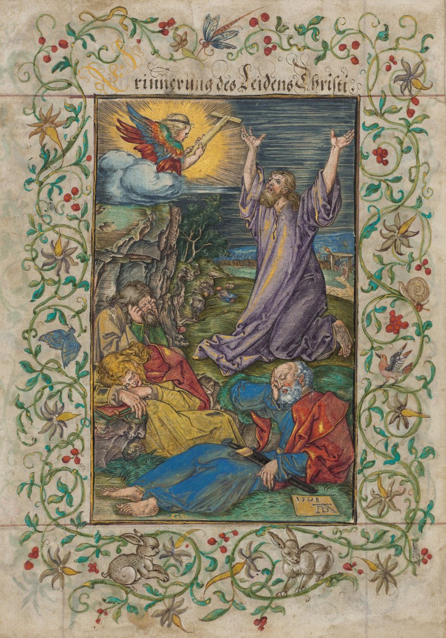 Kristus på Oljeberget, 1508 och 1580-talet av Albrecht Dürer