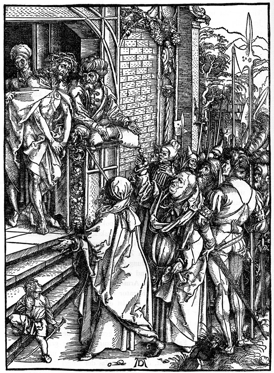 Kristus presenterade för folket, 1498, 1936 av Albrecht Dürer