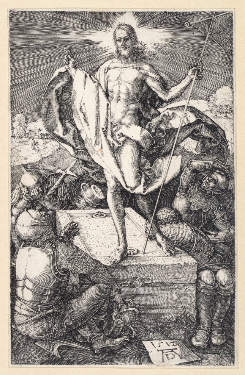 Kristi uppståndelse (Kopparsticks-passionen) av Albrecht Dürer