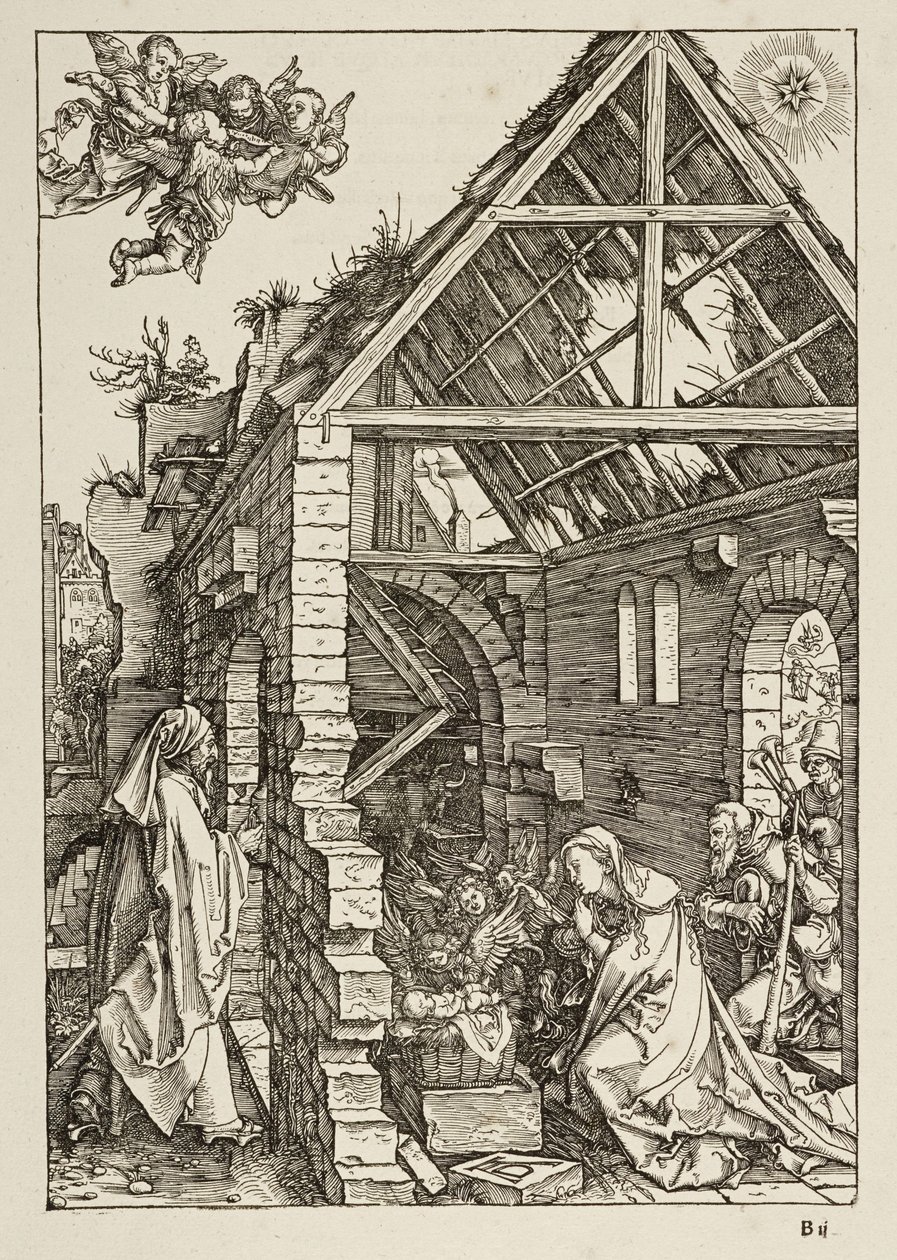 Kristi födelse (Marias liv) av Albrecht Dürer